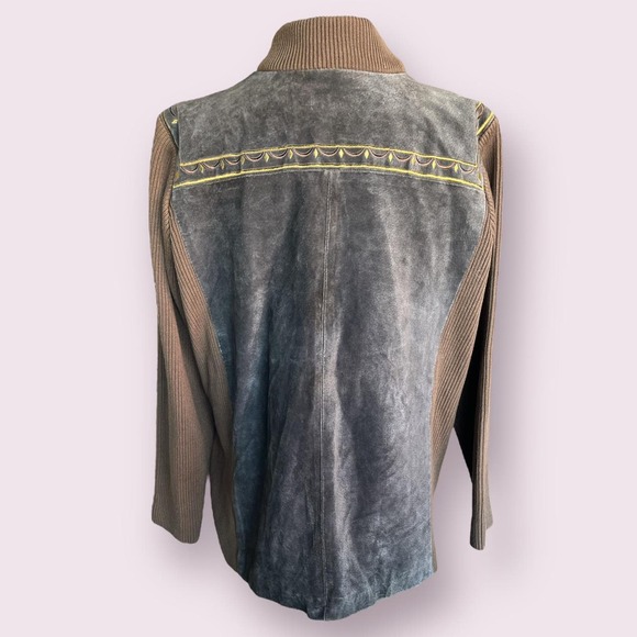VTG BOB MACKIE BROWN SUEDE ZIP-UP JACKET - Picture 2 of 3